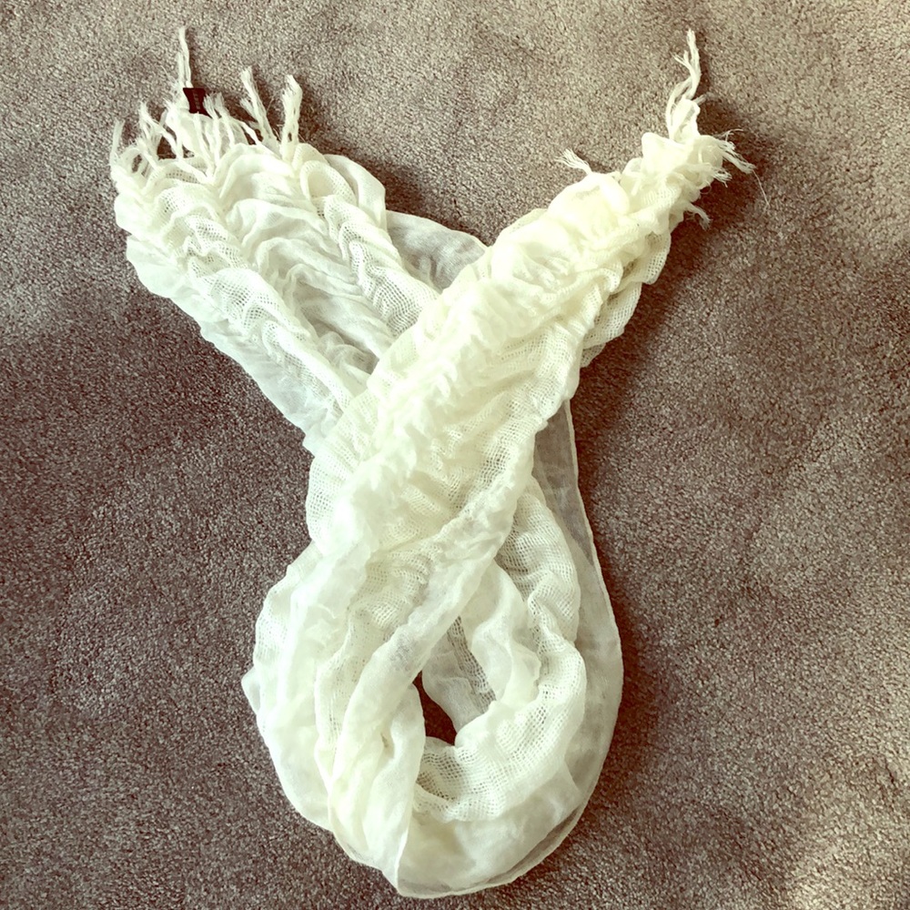2/$6 Cream light weight scarf